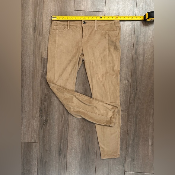 Guess Tan faux suede skinny leggings excellent condition Size 31 - Picture 2 of 6